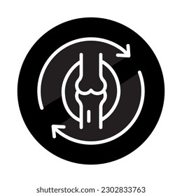 Joint transplant color line icon. Isolated vector element. Outline pictogram for web page, mobile app, promo