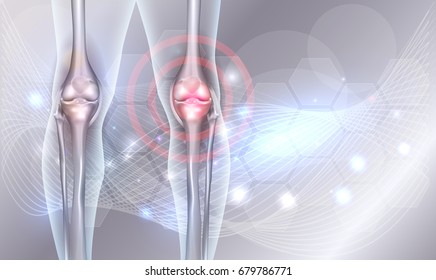 Joint treatment abstract background with beautiful glow and wave at the background