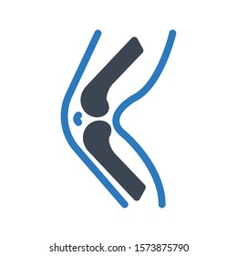 joint vector glyph color icon 