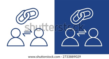 Joint Venture Blue And White Icon Style Collection