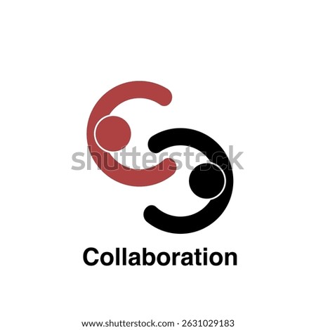 Joint venture people chain group logo design business, collaboration logo design team work