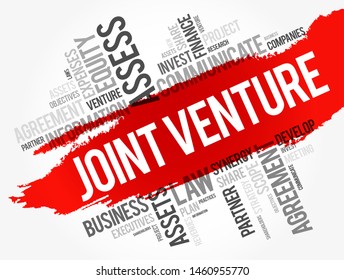 Joint Venture Word Cloud Collage Business Stock Vector (Royalty Free ...