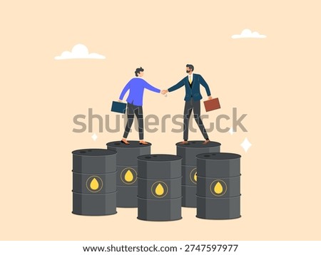 Joint ventures in the energy sector, trading partners agree to buy and sell oil