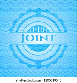 Joint water representation badge.