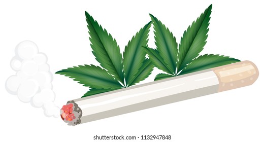 A joint of weed illustration