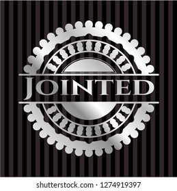 Jointed silver shiny badge