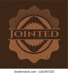 Jointed wooden signboards