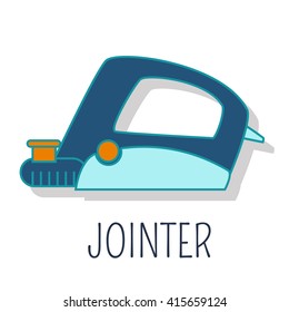 Jointer, colorful flat icon