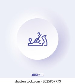 jointer icon.  Engineering Related Icons. Contains such Icons as Screwdriver,  Engineer, Production, Settings, and more. Vector Illustration, eps10