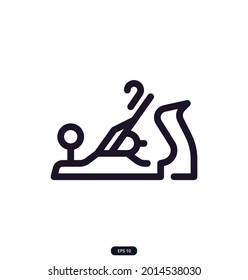 jointer Icon.  Engineering Related Vector Icons. Contains such Icons as Screwdriver, Manufacturing, Engineer, Production, Settings, and more. Vector Illustration