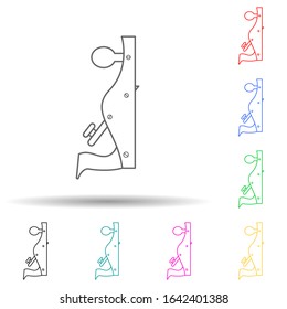 jointer multi color style icon. Simple thin line, outline vector of home repair tool icons for ui and ux, website or mobile application