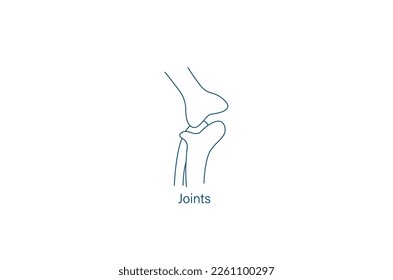 joints line icon vector illustration 