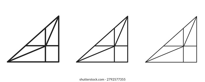 Joist icon in 3 editable stroke lines