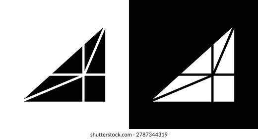 Joist icon vector. Black and white flat icons