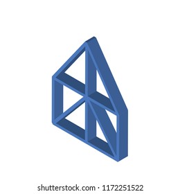 Joist isometric left top view 3D icon