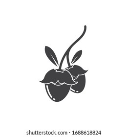 jojoba nuts vector illustration design template
