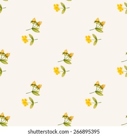 Jojoba oil, watercolor vector image, a medicinal plant.A healthy life.Seamless pattern.
