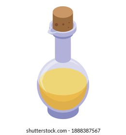 Jojoba potion icon. Isometric of jojoba potion vector icon for web design isolated on white background