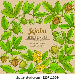 jojoba vector frame