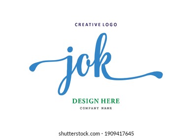 JOK lettering logo is simple, easy to understand and authoritative