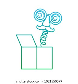joke box crazy glasses nose mustache surprise icon