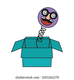 joke box emoticon smile silly glasses mustache funny