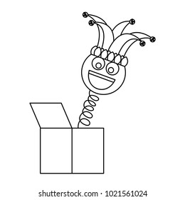joke box smile emoticon jester hat cheerful