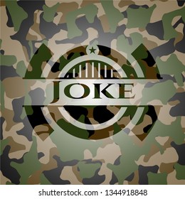 Joke camouflaged emblem