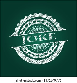 Joke with chalkboard texture