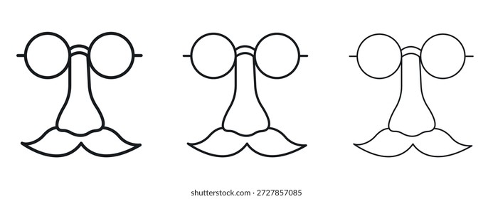 Ícone de dia de piada vetor Logo Design Template. Gráficos de Traçado editáveis.