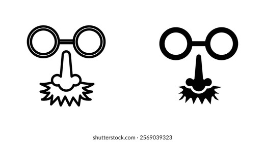 Joke day icons vector graphic pack