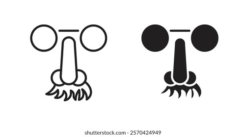 Joke day vector web icons set