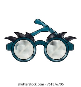 Joke glasses isolated