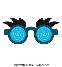 Joke glasses isolated