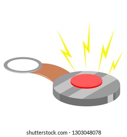 Joke Hand Buzzer. April Fool. Vector Illustration Design