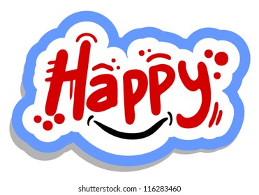 Joke happy sticker