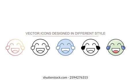 Joke icon design with white background stock illustration