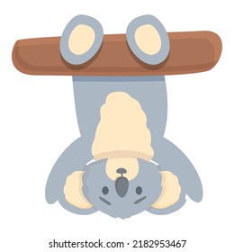 Joke koala icon cartoon vector. Animal bear. Cute baby