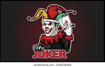 joker ascot logo vector illustration