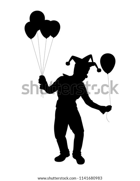 joker with balloon