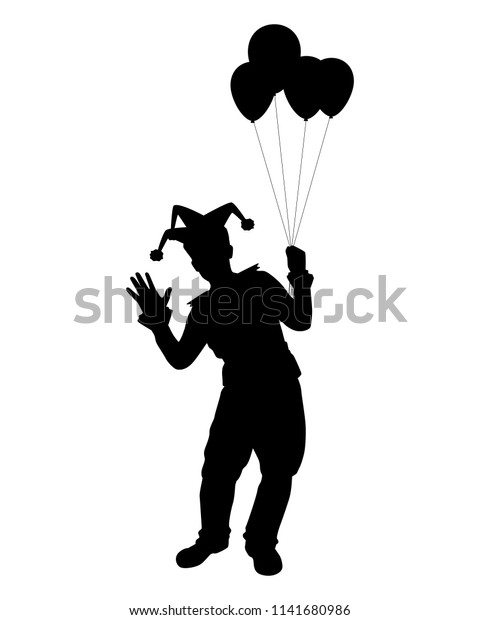 joker with balloon