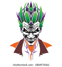 joker and card seamless pattern typhography with colorful and background