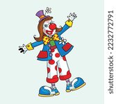 joker character style vector pro illustration