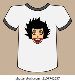 joker character for t-shirt design