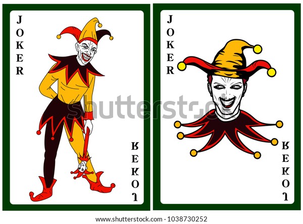 Joker Colorful Costume Playing Card Stock Vector (Royalty Free ...