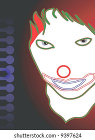  joker with eyes open	