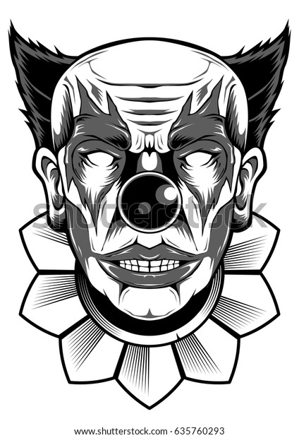 Joker Face Clown Design Vector Objects Stock Vector Royalty Free 635760293
