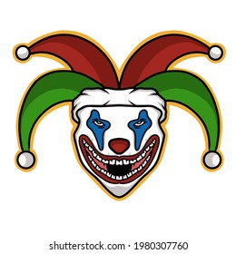 joker face vector illustration eps 10