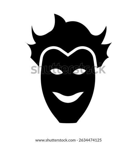 Joker Glyph Icon Design For Personal And Commercial Use