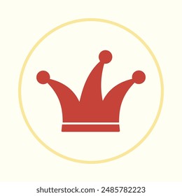 Joker hat helpful trendy icon attractive abstract vector illustration artwork colorful design